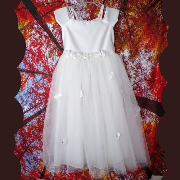 K.I.D. Collection First Communion, Wedding flower Girl Dress and Accessories - Picture 1 of 11